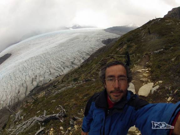 O glaciar Grey, o maior do parque nacional Torres del Paine, no sul do Chile
